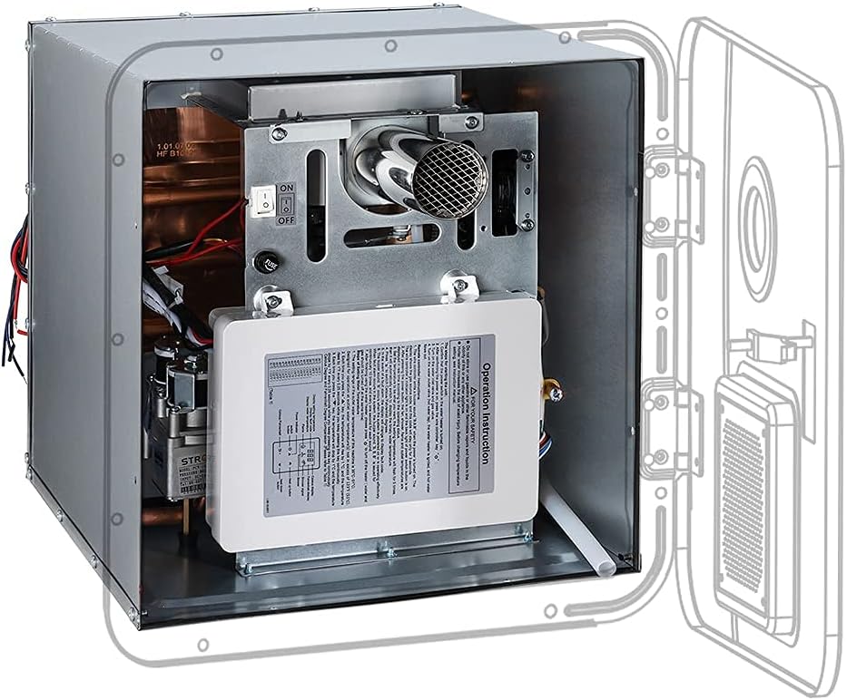 Propane Tankless Water Heater 2.2 GPM 55,000 BTU with Black Door O60918