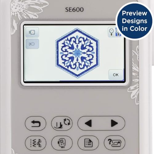 Sewing and Embroidery Machine, 80 Designs, 103 Built-In Stitches, Computerized, 4" x 4" Hoop Area, 3.2" LCD Touchscreen Display, 7 Feet L31732