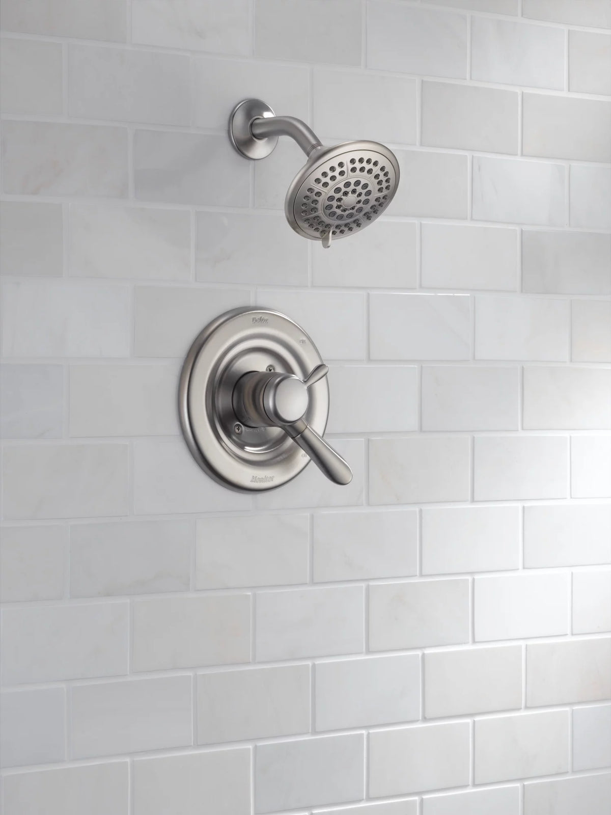 5-Spray Single Handle Shower Faucet in Stainless Y29664