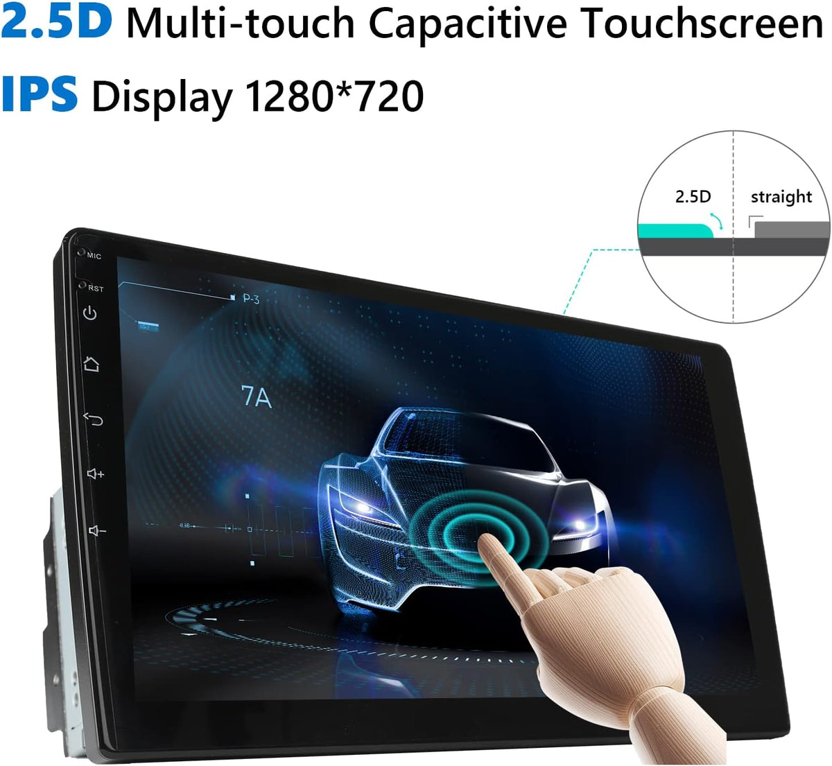 10.1 Inch Double Din Car Stereo Receiver with Bluetooth X956949