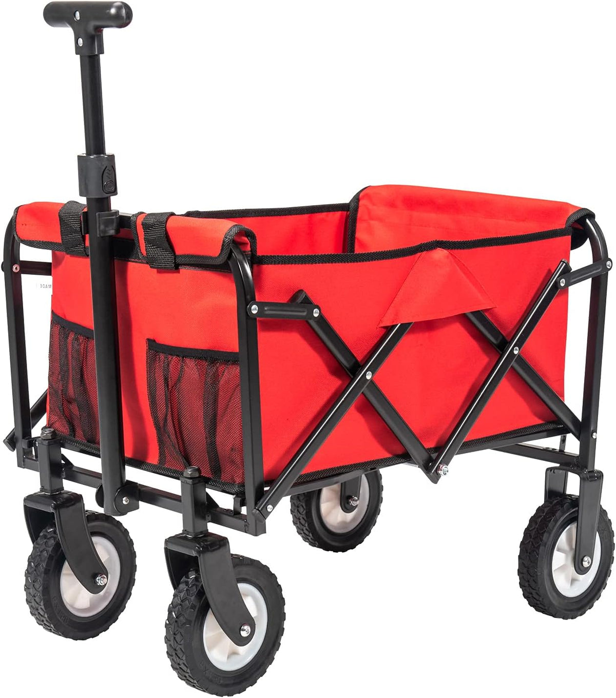 Collapsible Folding Wagon Utility Pull Cart Blue C421293