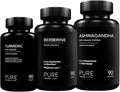 3-Pack Turmeric & Ginger Ashwagandha Berberine 90 Vegetarian Capsules F577074