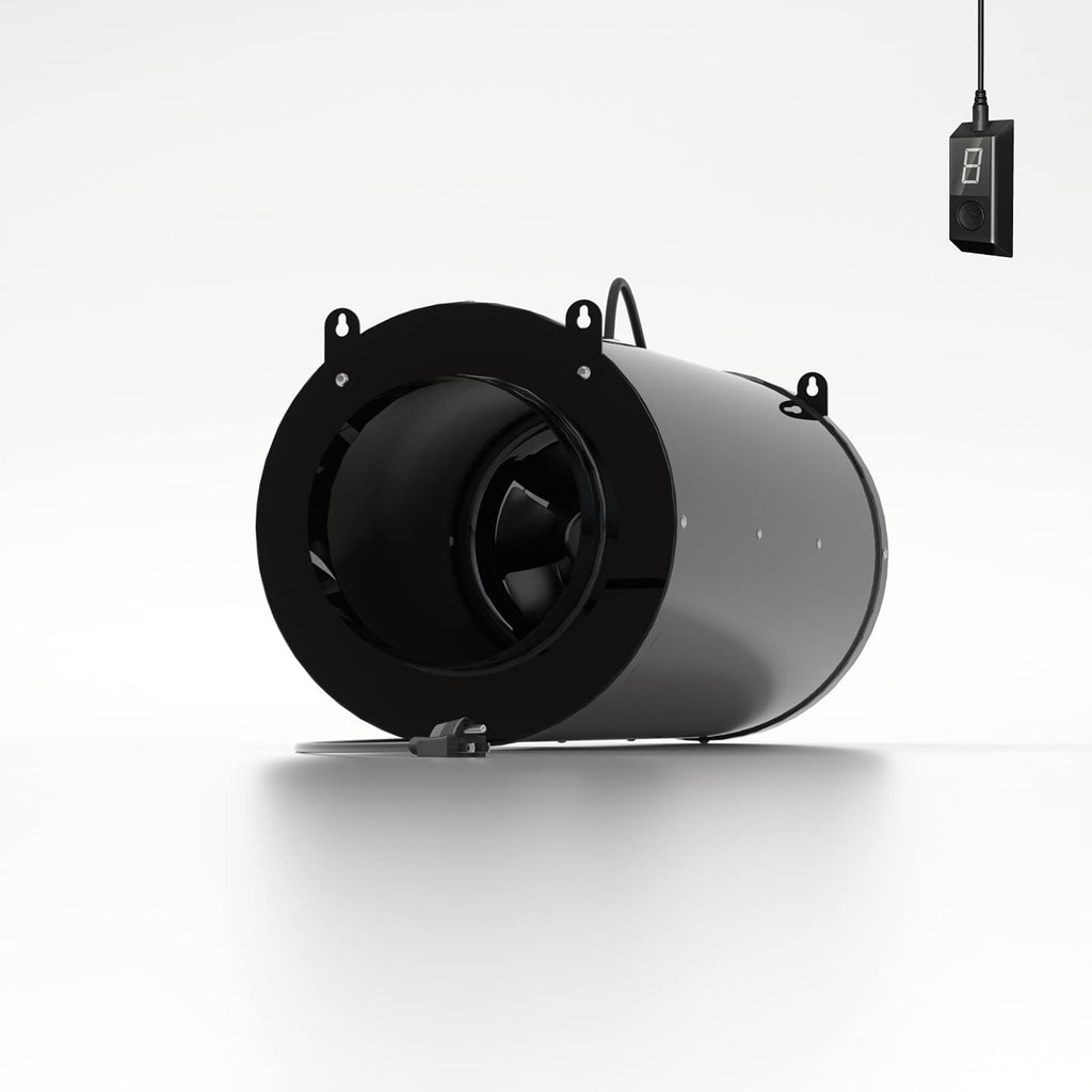 Quiet 8 Inline Duct Fan with Variable Speed Controller D15797