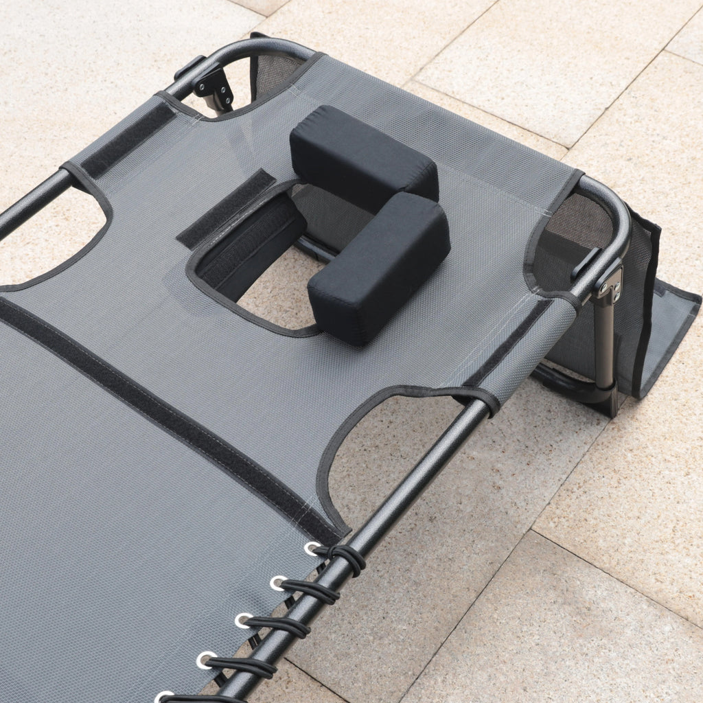 5-Position Adjustable Tanning Chair with Face & Arm Hole U85560