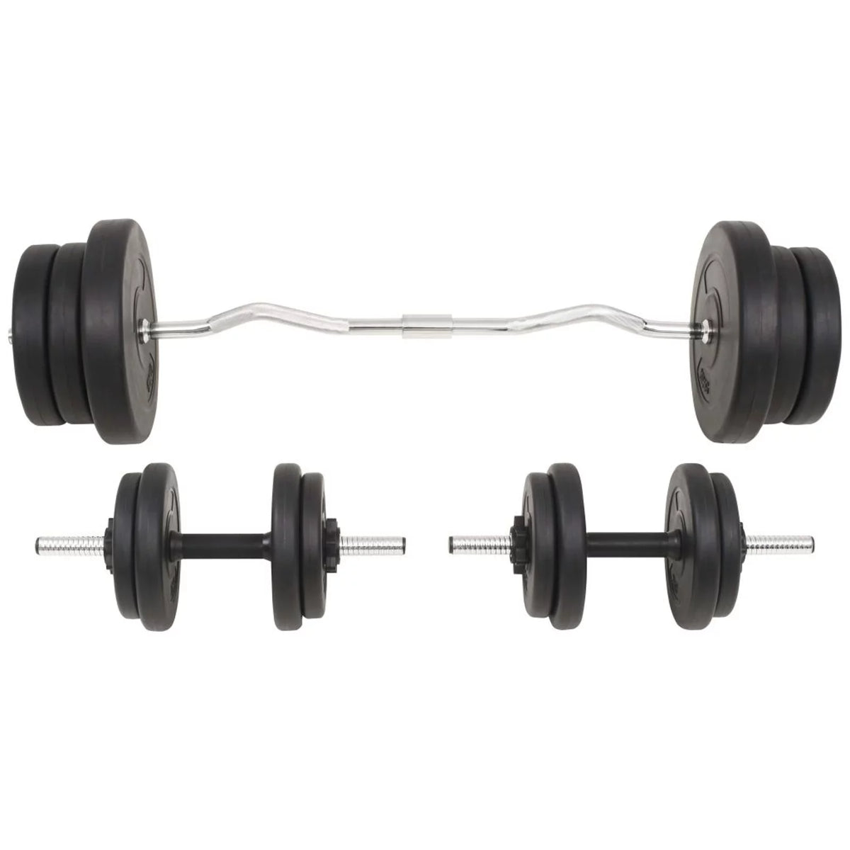Barbell and Dumbbell Set 132.3 lb W835679
