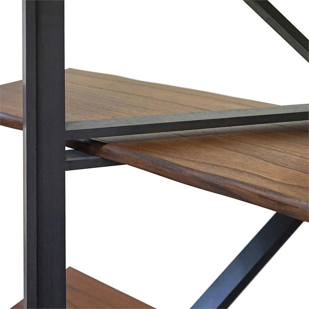 Graphite Grey Brown Bookcase J7941