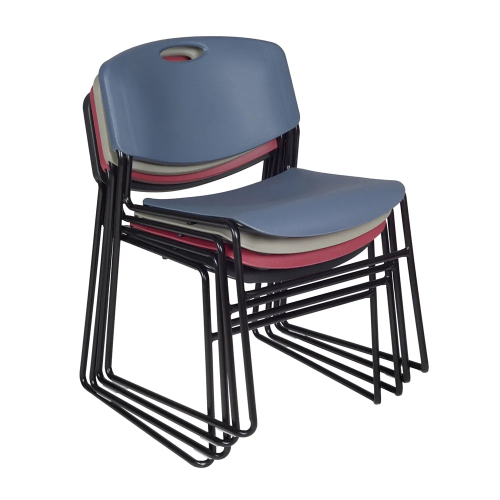48" Round Breakroom Table & 4 Stack Chairs G637