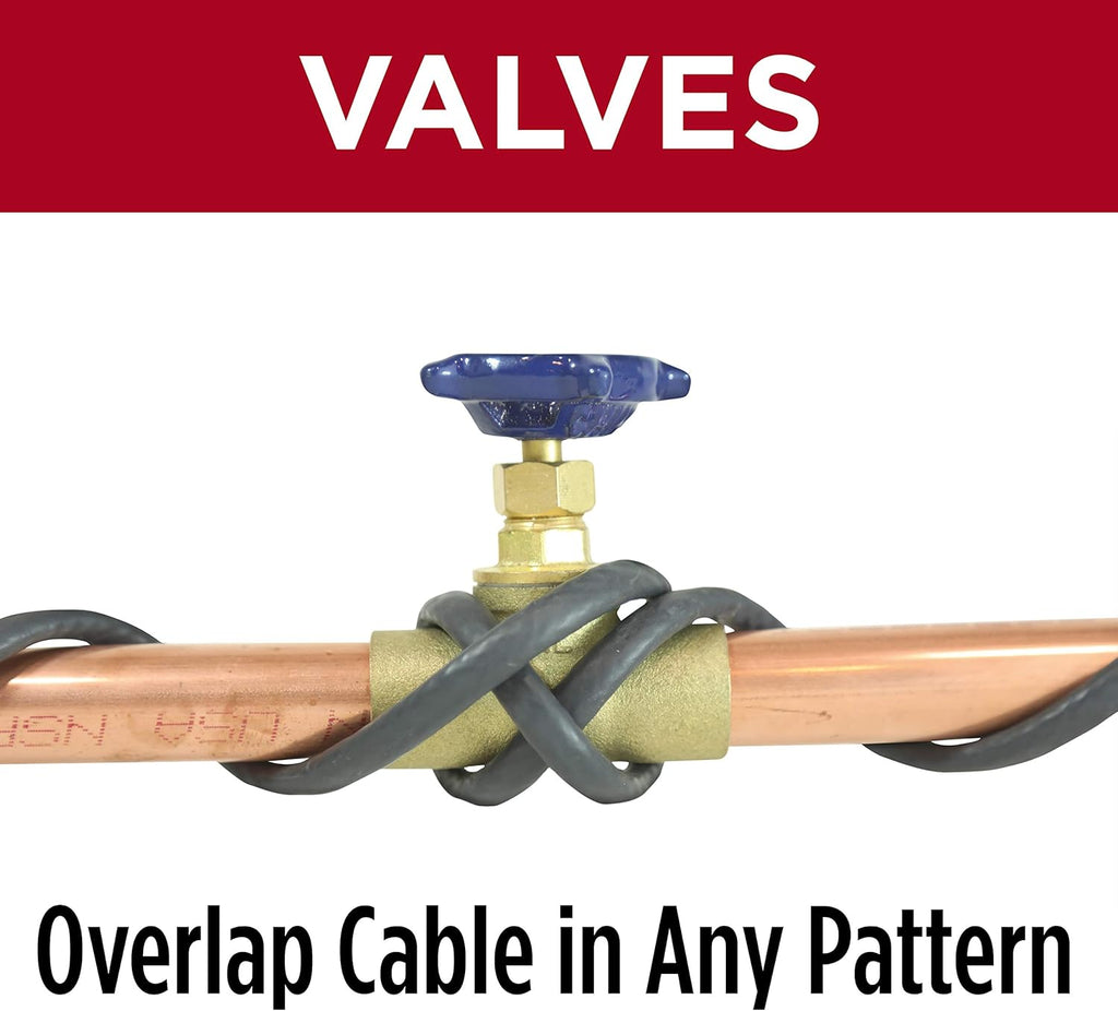 Self-Regulating Heat Cable with Built-in Thermostat 60 feet G306