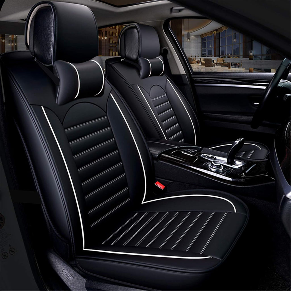 Leather Car Seat Covers Full Set Waterproof Universal P186