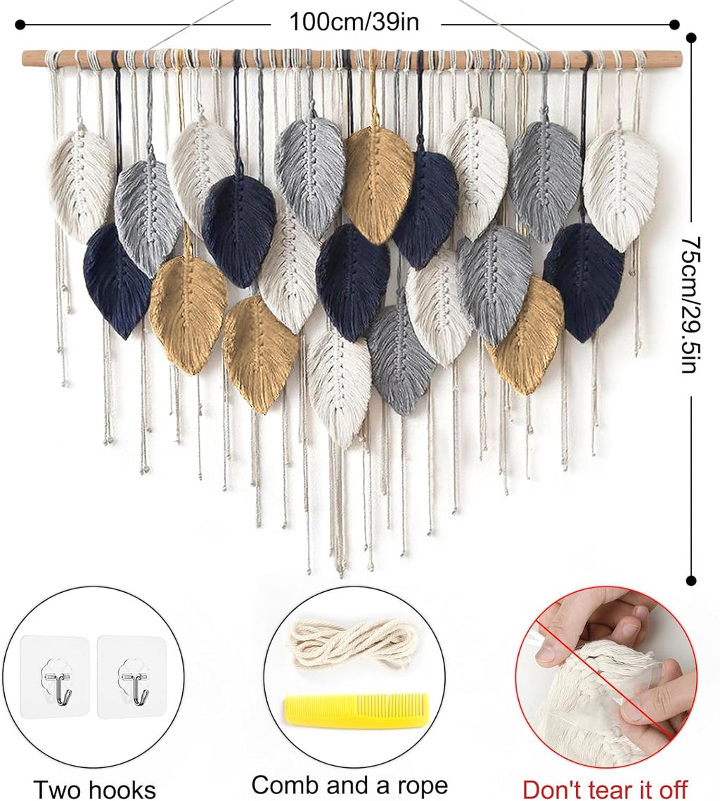 Macrame Wall Hanging Woven Tapestry Wall Art Decor G1722