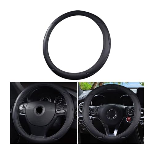 Leather Car Steering Wheel Cover, 14.5-15 Inch Universal H452699