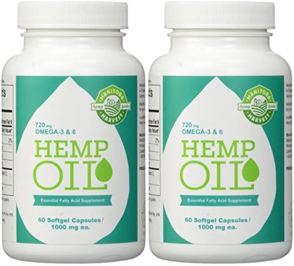 Hemp Seed Oil Capsules 1000mg 60 Capsules Twin Pack N890658