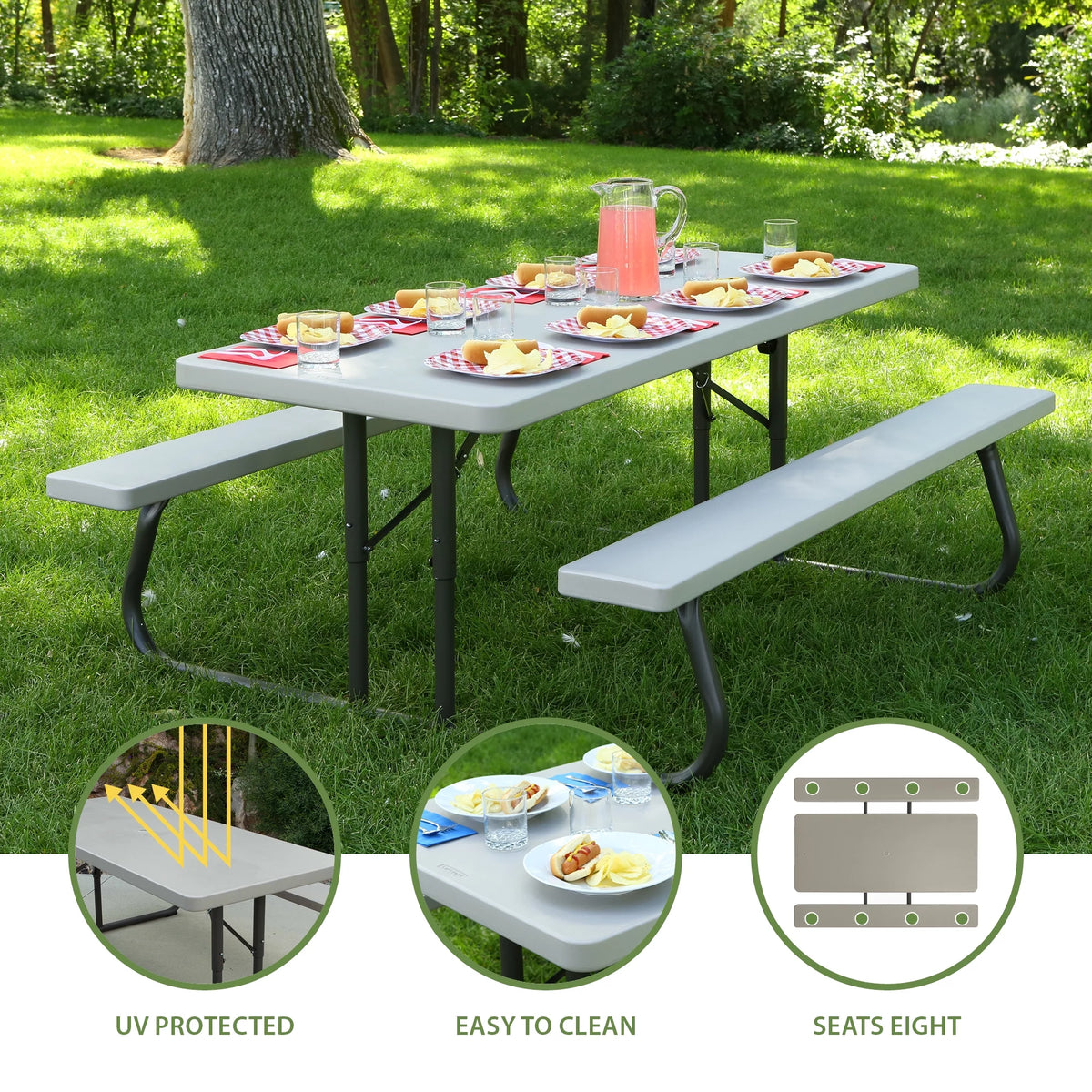 6 Foot Folding Picnic Table G67485