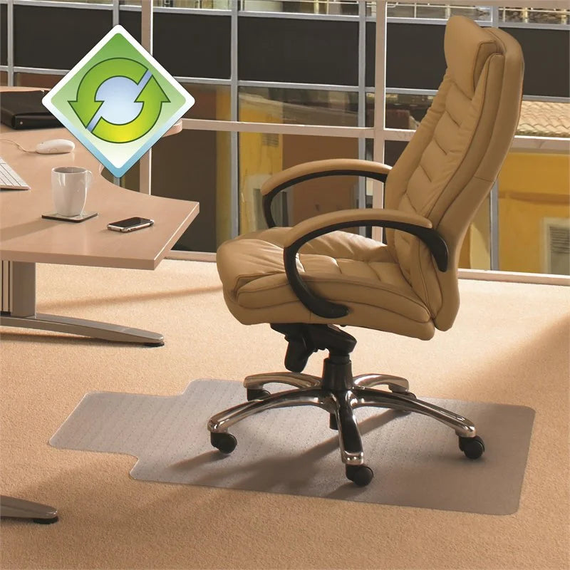 Polymer Lipped Chair Mat for Carpets up to 3/8" - 48" x 51" I6542