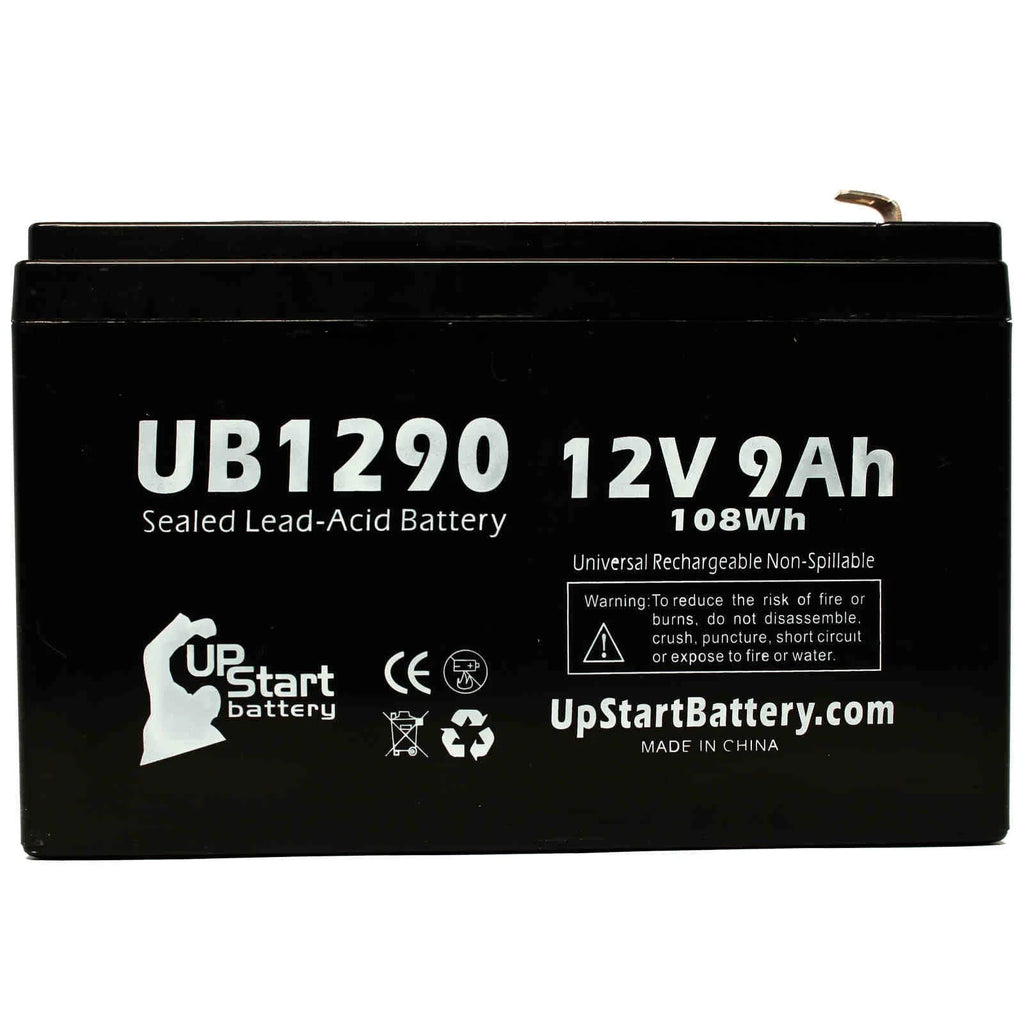 5x Pack Replacement Sealed Lead Acid Battery (12V, 9Ah, 9000mAh, AGM, SLA) with F1 Terminal Adapters G8791