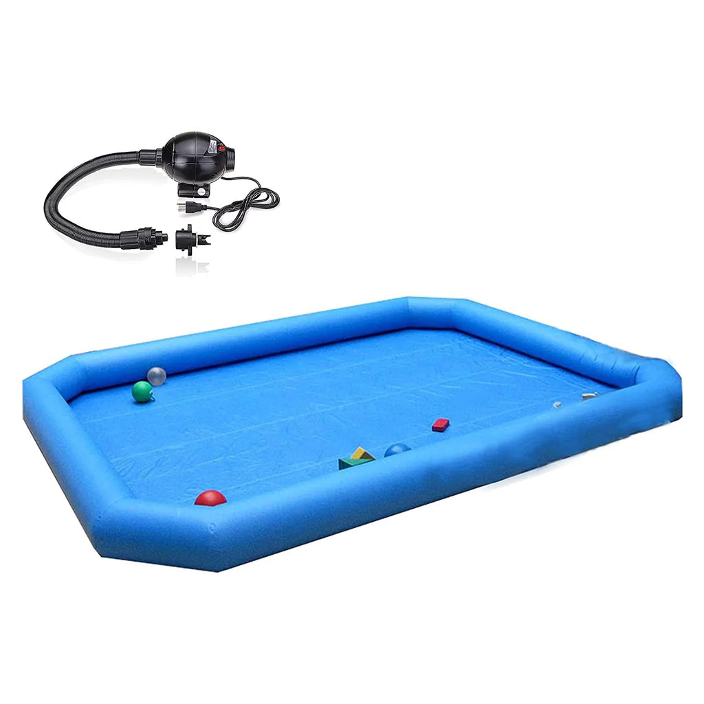Large Inflatable PVC Square Swimming Pool 23x23x1.8ft Y123