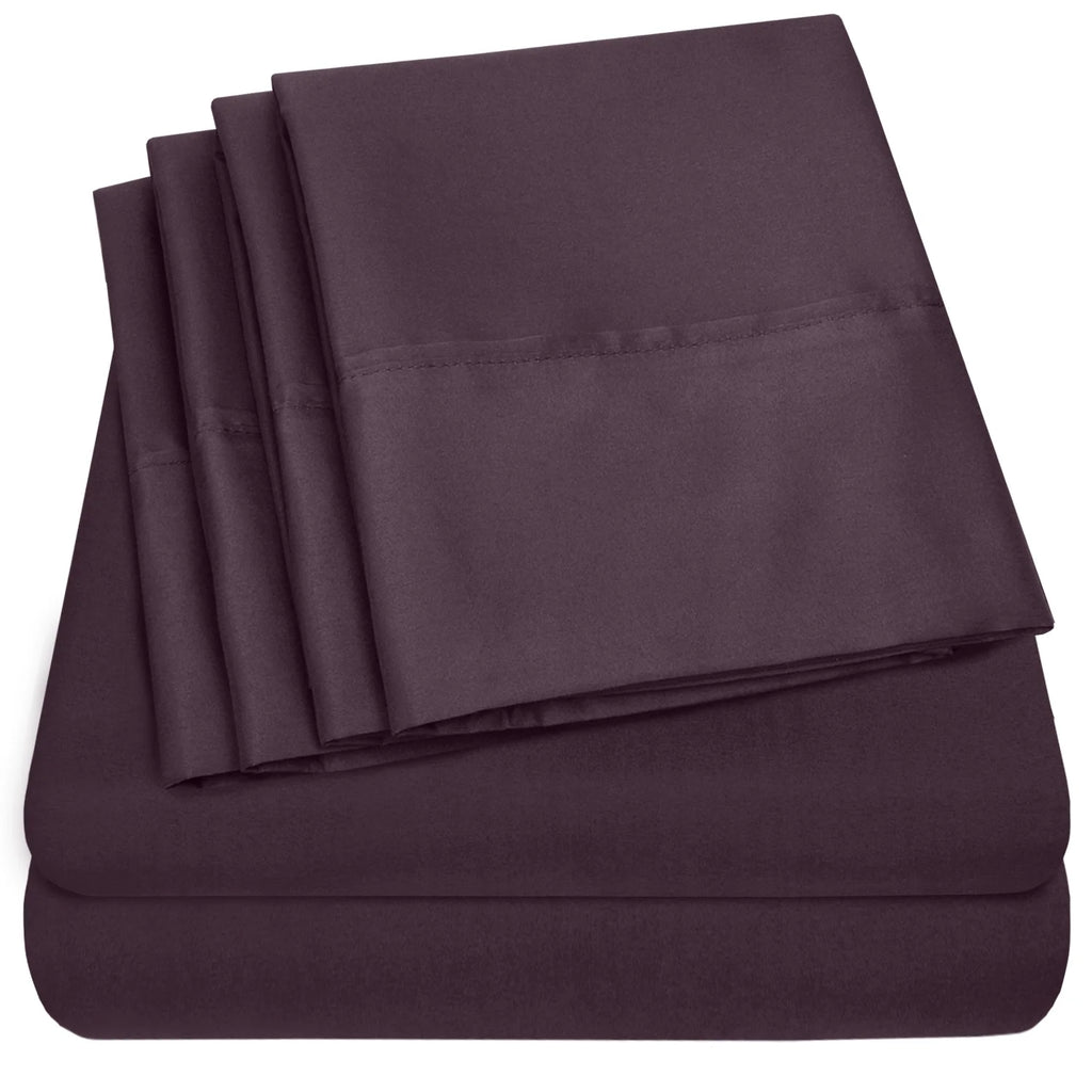 Purple 6-Piece Deep Pocket Sheet Set M445
