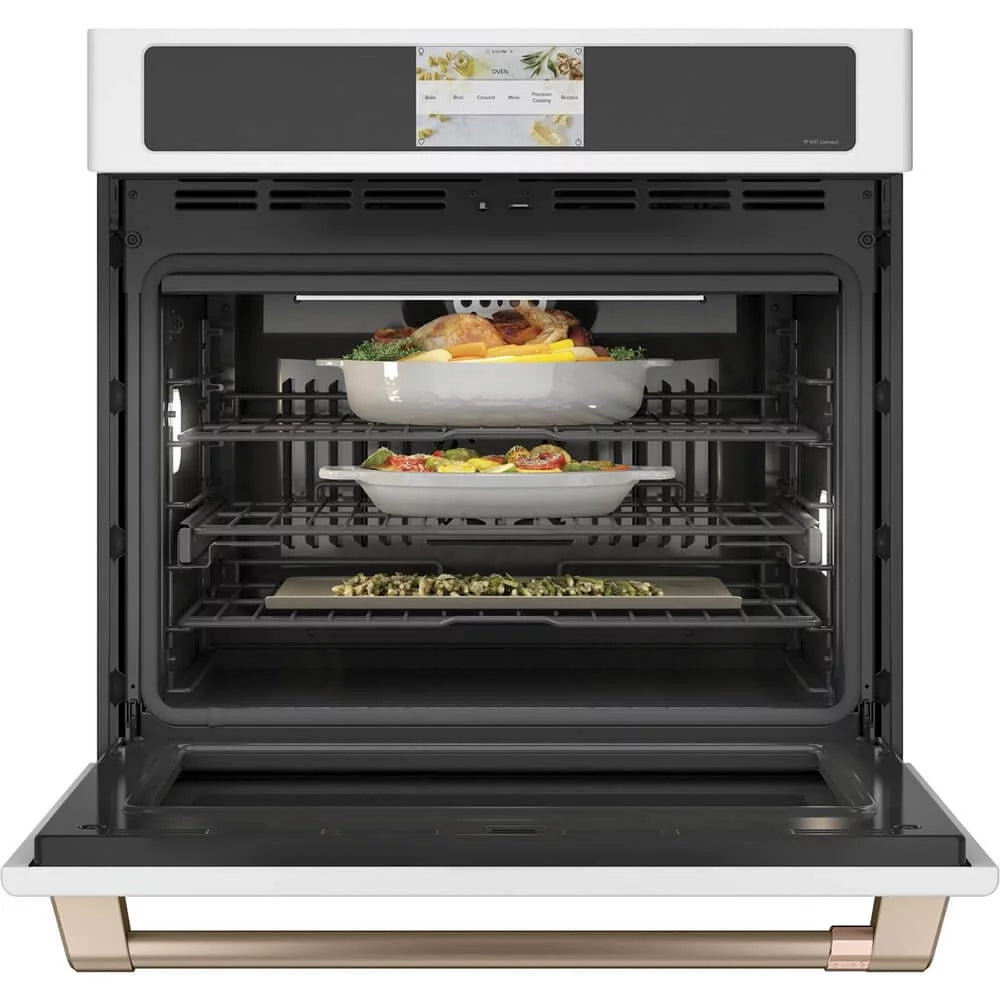 30 inch Matte White Smart Built-In Convection Single Wall Oven B598583