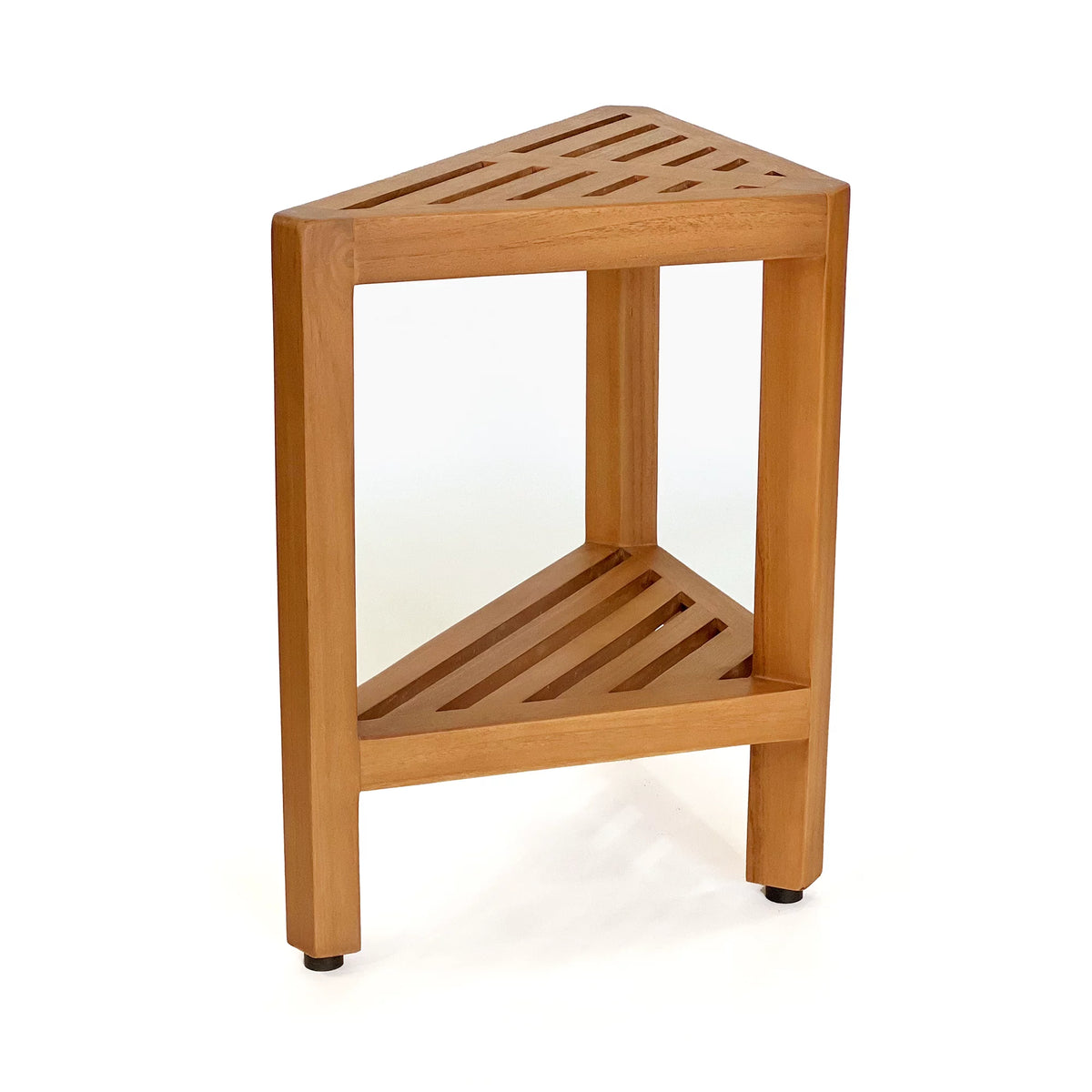 Solid Teak Corner Stool/Side Table U5990