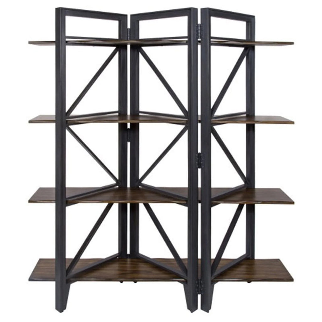 Graphite Grey Brown Bookcase J7941