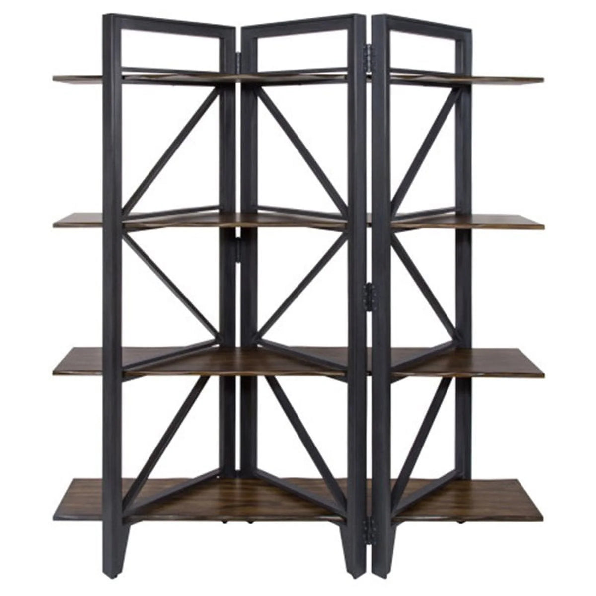 Graphite Grey Brown Bookcase J7941