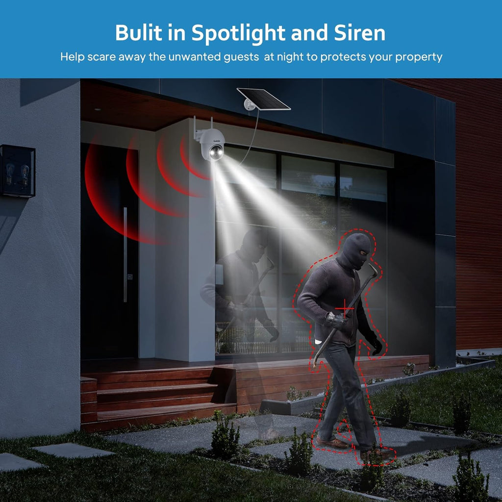 Wireless Outdoor Security Camera with Night Vision and 2-Way Audio L676