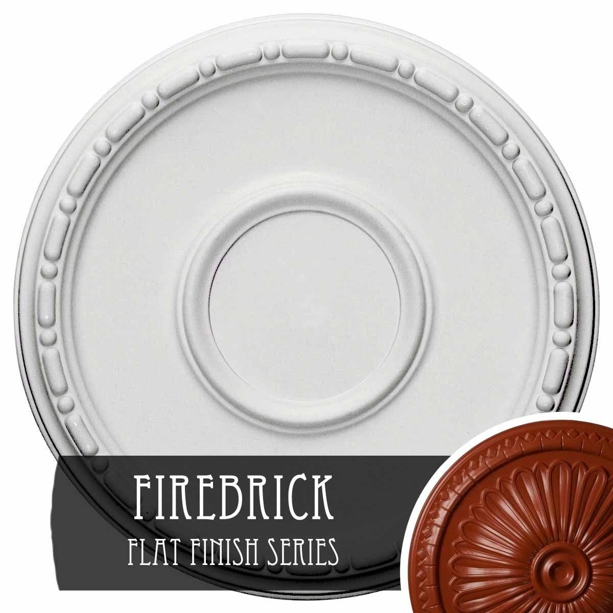 16 1/2x22OD x 1 1/2x22P Ceiling Medallion Hand-Painted Firebrick E771137