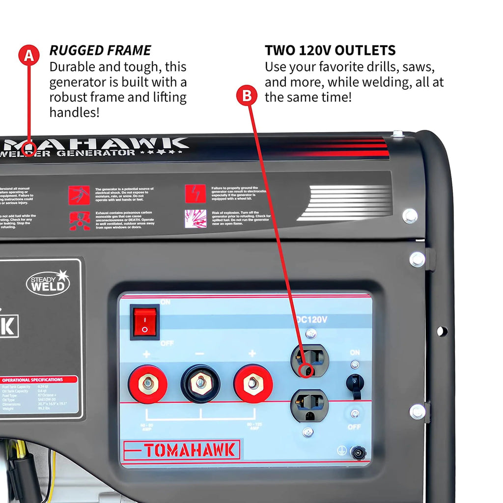 120 Amp Welder with 2,200W Generator W4164