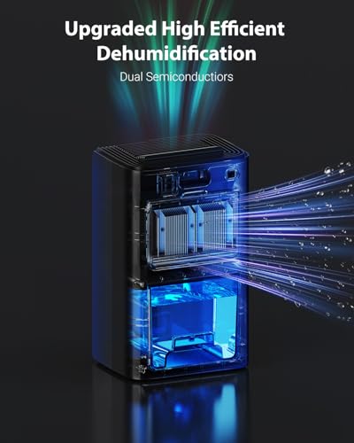 850 sq.ft 95oz Dehumidifier with Drain Hose White I5091