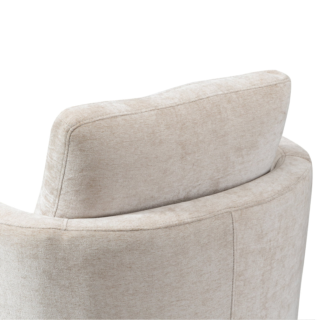 Chenille Round Swivel Accent Chair P23189