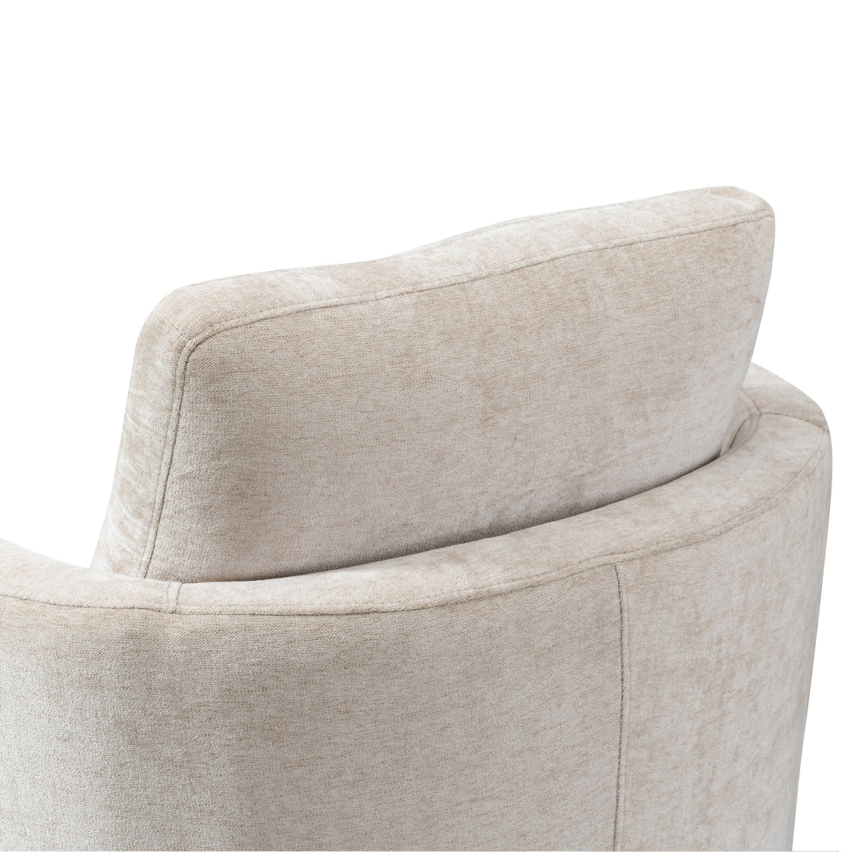 Chenille Round Swivel Accent Chair P23189