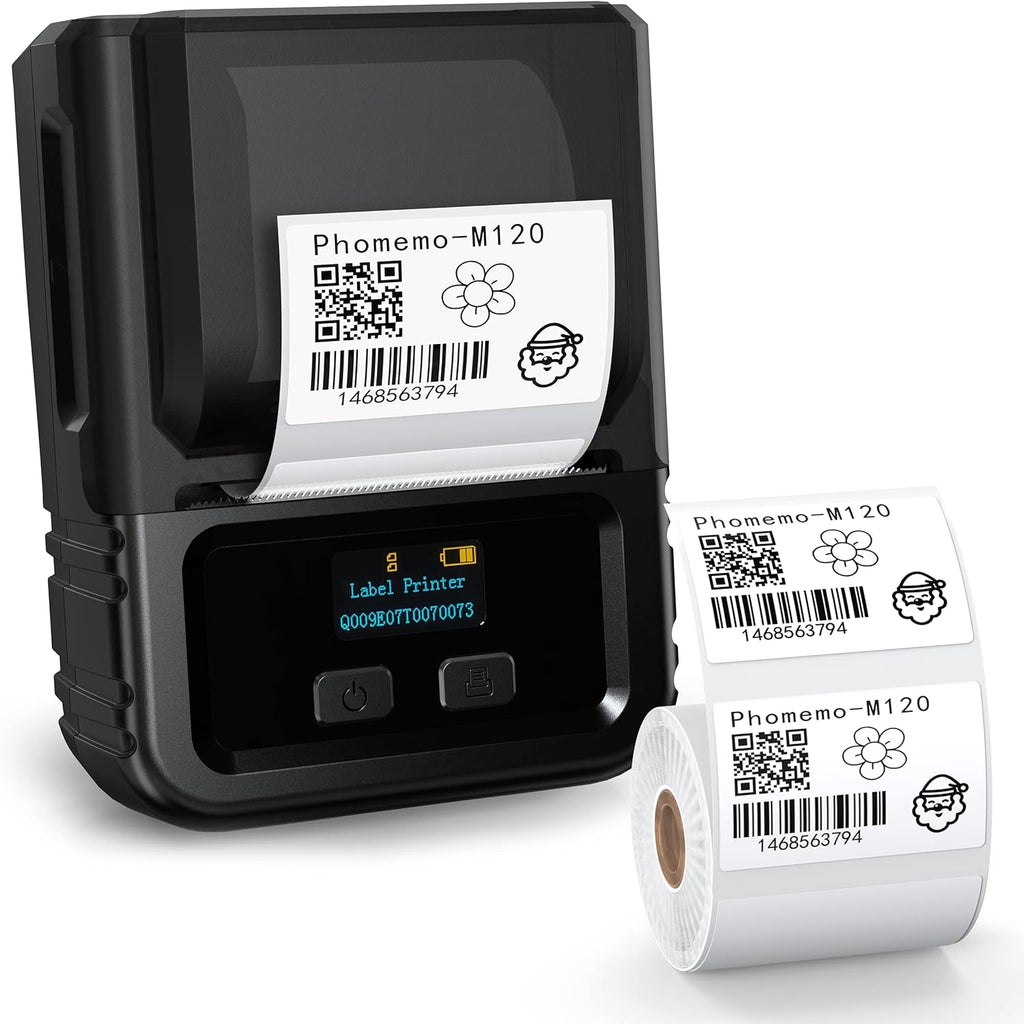 White Pack of 2 Bluetooth Thermal Label Printer X6800