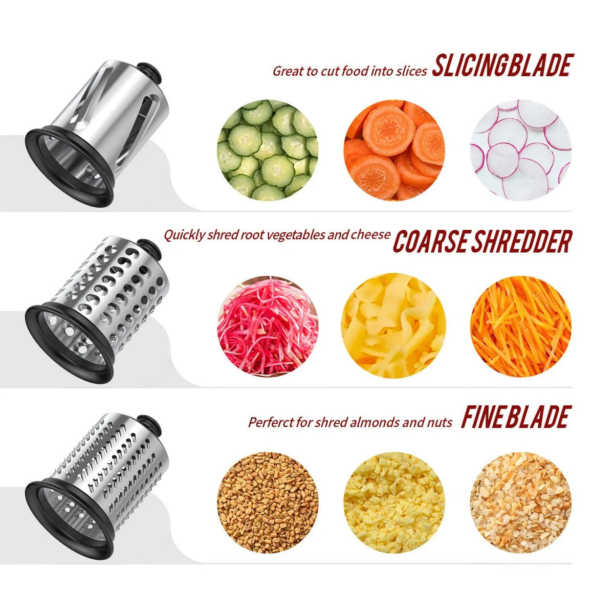 Vegetable Slicer and Cheese Grater Attachment for KitchenAid Stand Mixers X21121