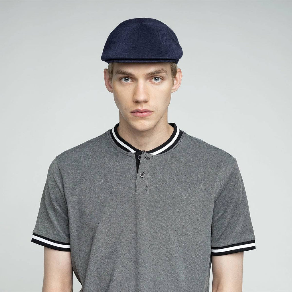 Flat Cap Dark Blue Bamboo Q26368