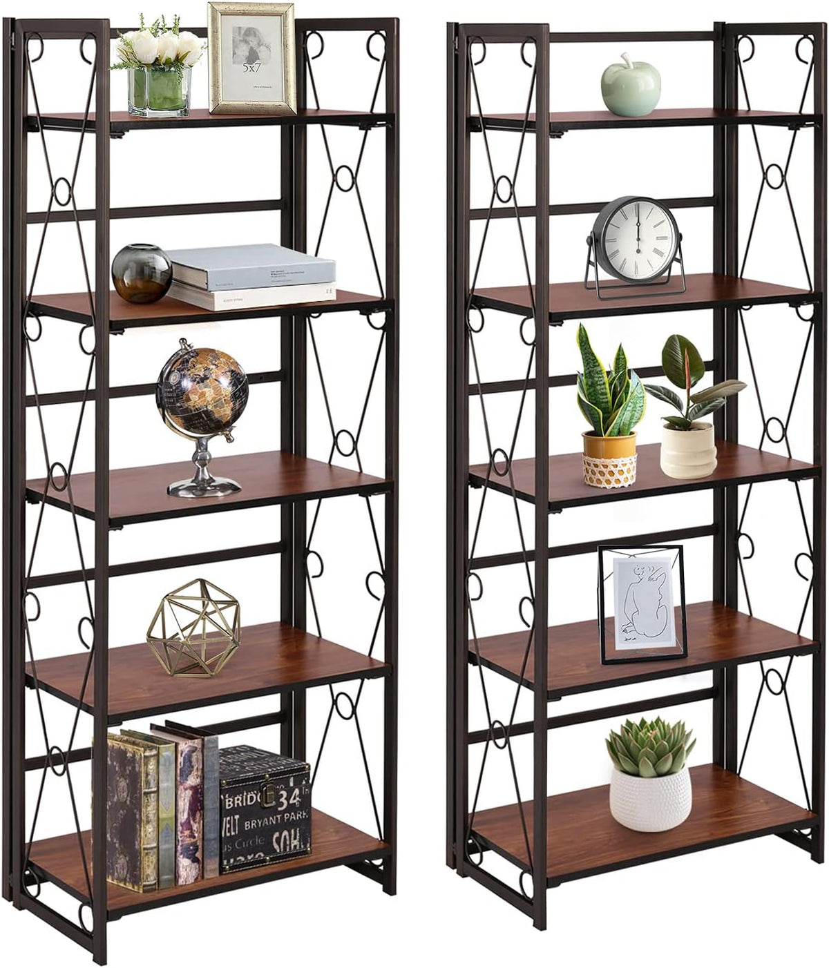 4-Tier Storage Bookshelf with Drawers T9748