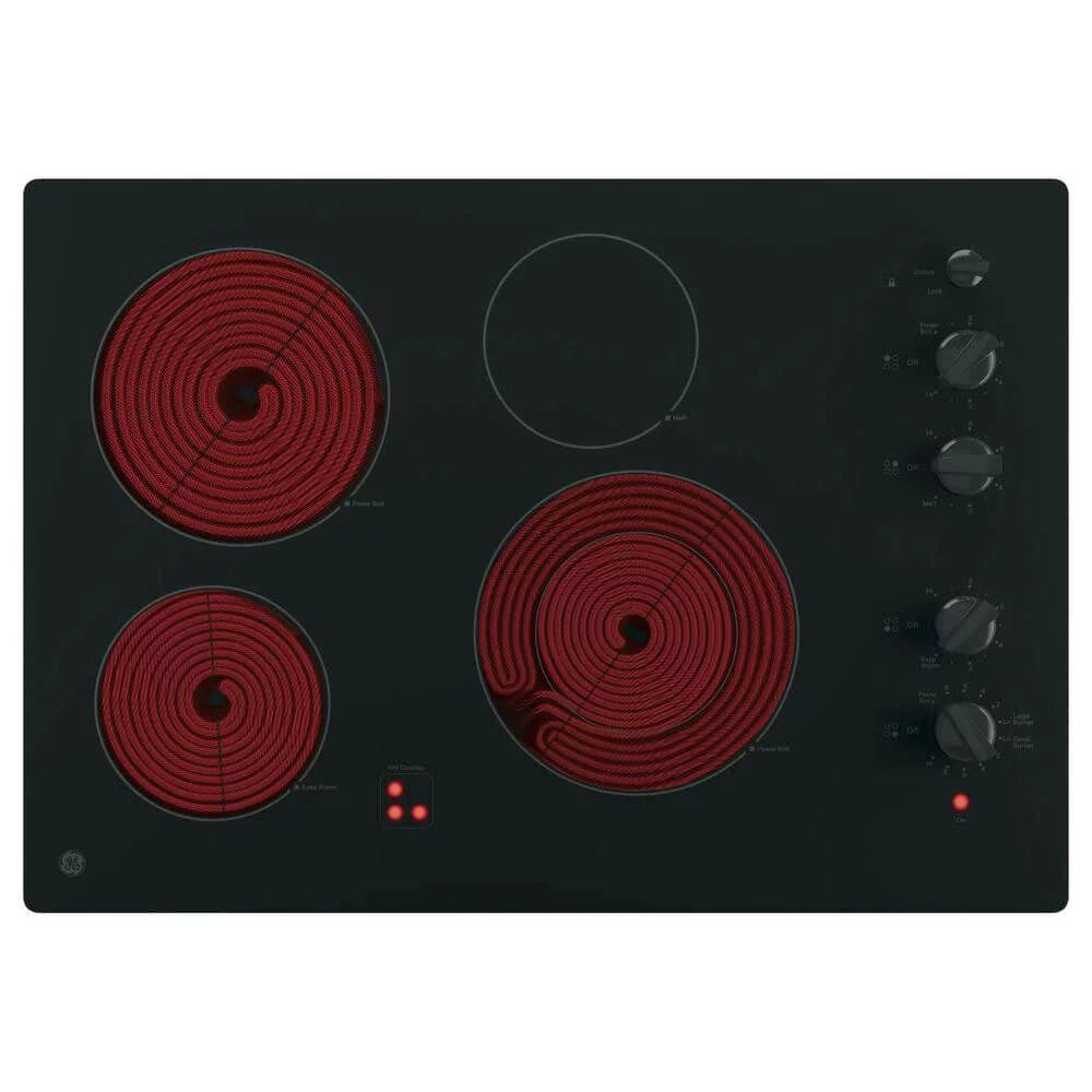 30 inch Black 4 Burner Electric Cooktop X279