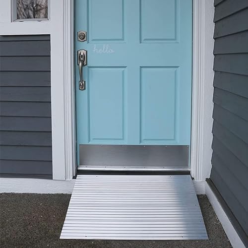Portable Self Supporting Aluminum Modular Entry Threshold Ramp, 6 Inch B97701