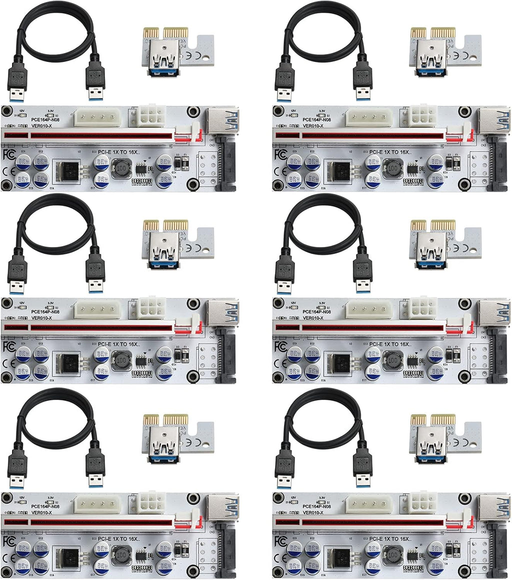 PCI-E 1X to 16X Riser Card with 24in USB 3.0 Extension Cable C18633