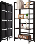 5-Tier Tall Bookcase in Rustic Brown E2385