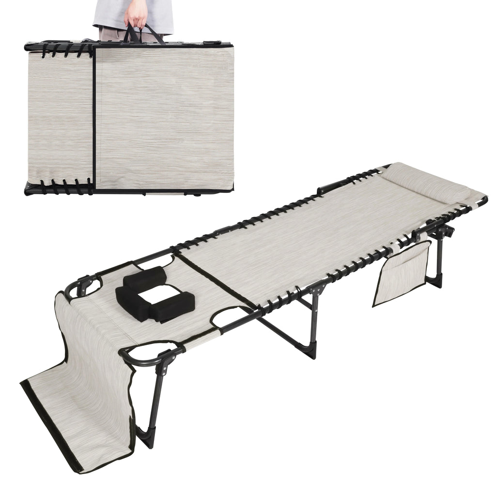 5-Position Adjustable Tanning Chair with Face & Arm Hole U85560