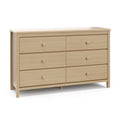 White 6 Drawer Double Dresser E913885