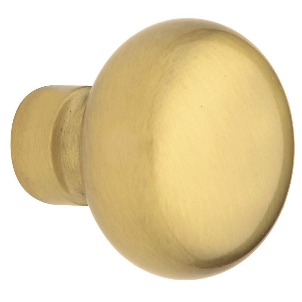 Satin Brass and Brown Pair of Knobs Q48526