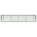 12x22 x 14x22 Solid Aluminum Fixed Bar Supply/Return Air Vent Grille, Brushed Satin S9859
