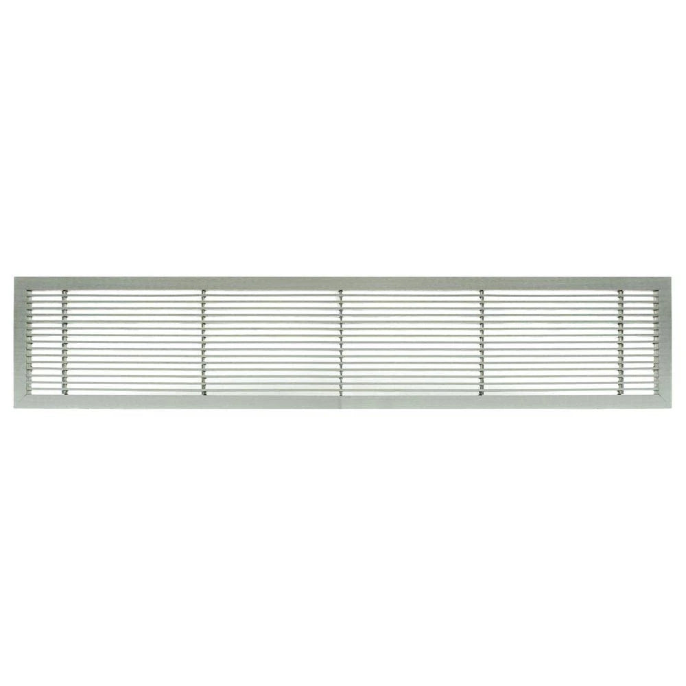 12x22 x 14x22 Solid Aluminum Fixed Bar Supply/Return Air Vent Grille, Brushed Satin S9859