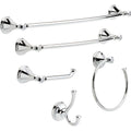 5 Piece Polished Chrome Bathroom Hardware Set H8910