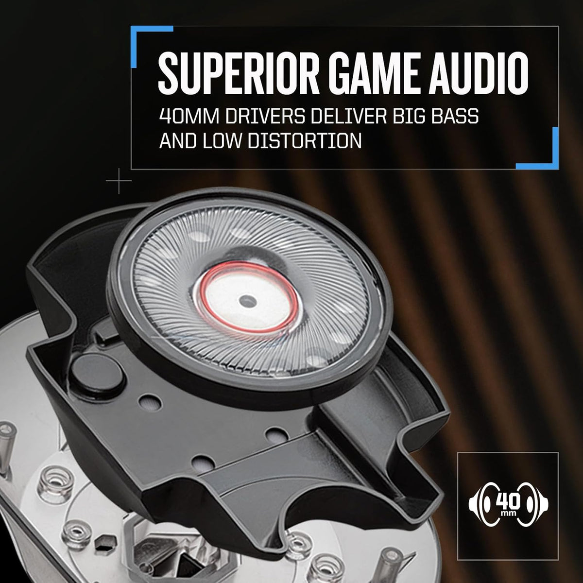 Ultralight Wireless Gaming Headset with Removable Noise Canceling Microphone B536