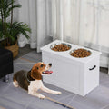 Raised Pet Feeding Station with 2 Stainless Steel Bowls F3947