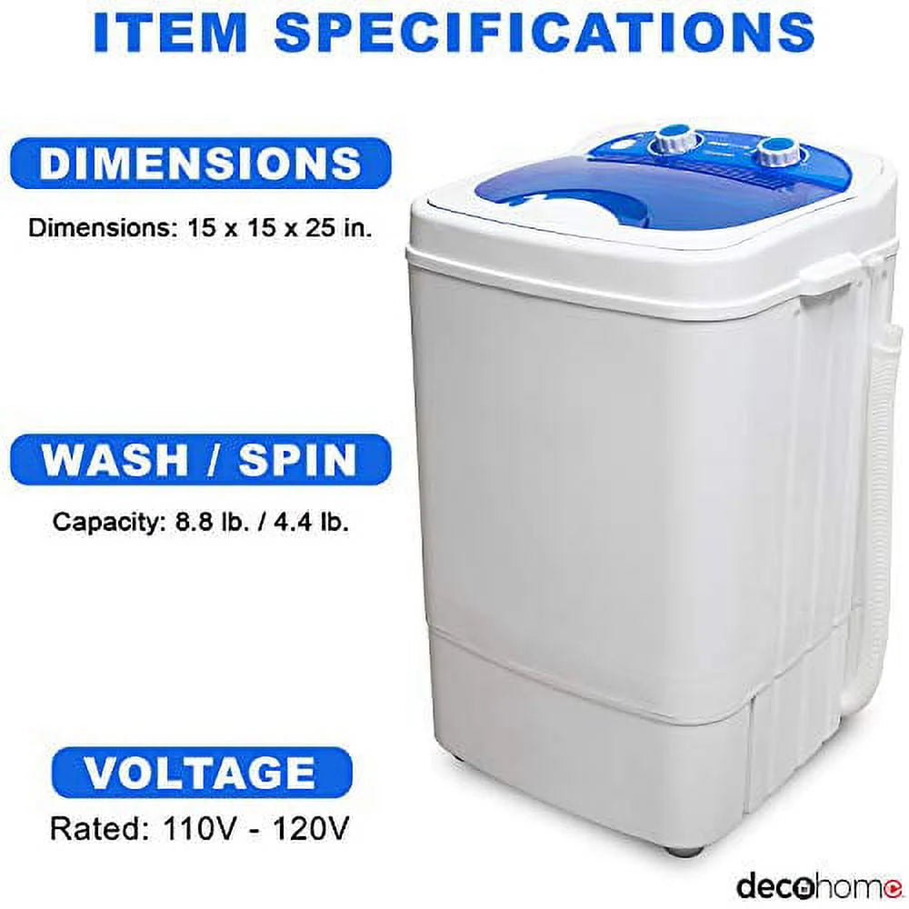 Portable Washing Machine 8.8 lb Capacity Q136