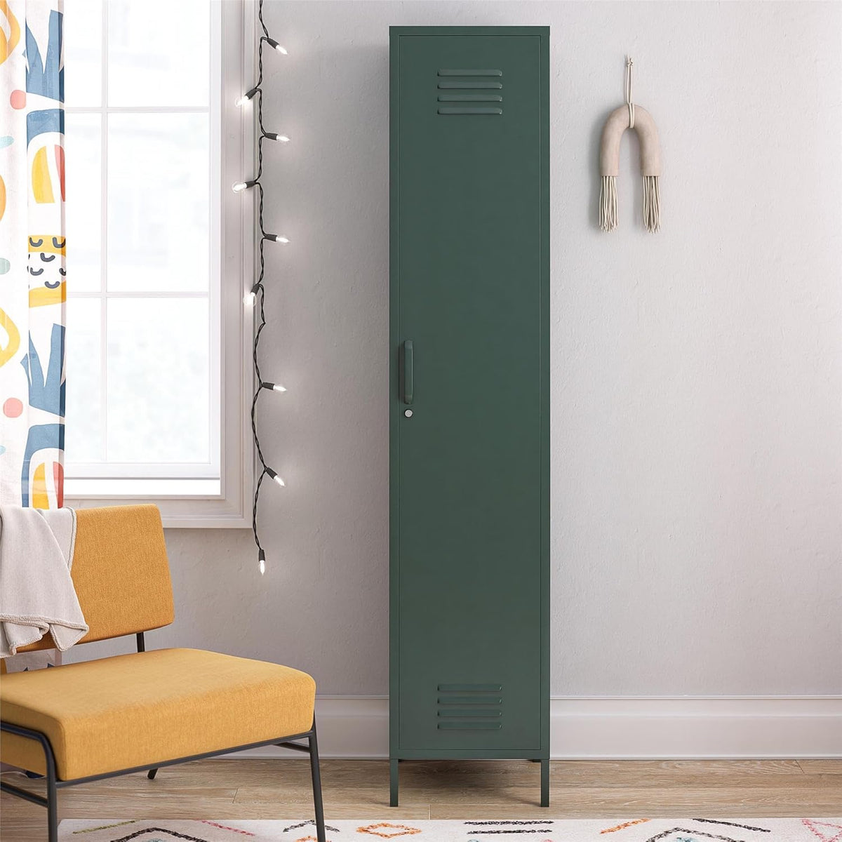 Hunter Green Metal Storage Cabinet U3147