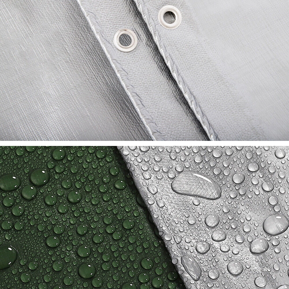 Gray Waterproof Heavy Duty Tarpaulin 13x19.6ft C7345